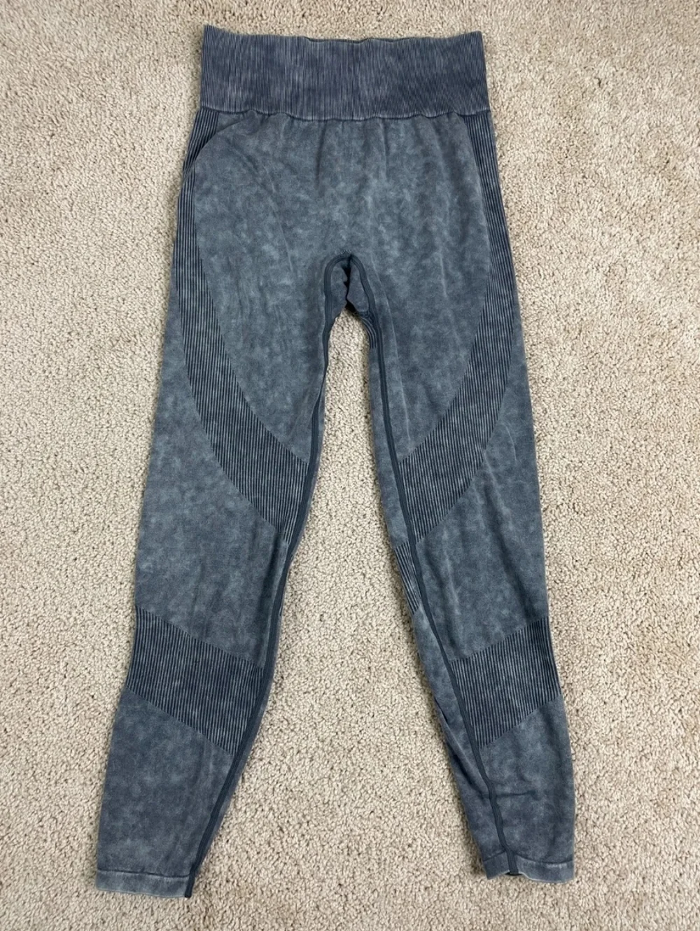 Pink Victorias Secret Athletic Leggings Womens Medium Seamless Pullover Gray